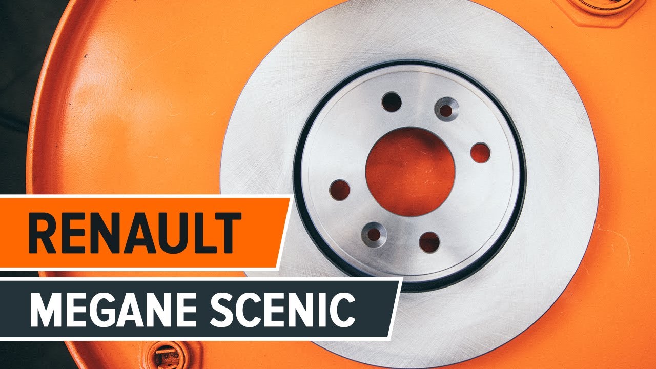 How to change front brake discs on RENAULT MEGANE SCENIC [TUTORIAL
