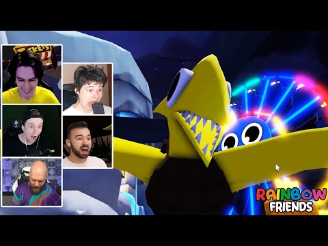 Видео: Реакция Летсплейщиков на Жёлтого в Rainbow Friends 2