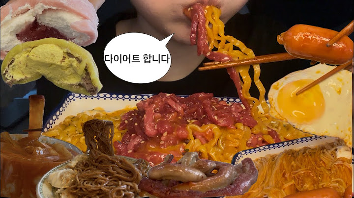 [먹방 브이로그] 불닭 한봉지면 다이어트 아닌가🤨 육회까르보, 불닭팽이, 치즈떡볶이, 곱창 + 김치찌개, 메밀비빔면