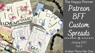 Patreon BFF Custom Spread Plan with Me | January 2022 | Part Two