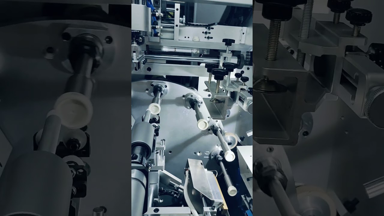 Printing Bottles & Glass at High Speed | Automatic Screen Printing Machine. 