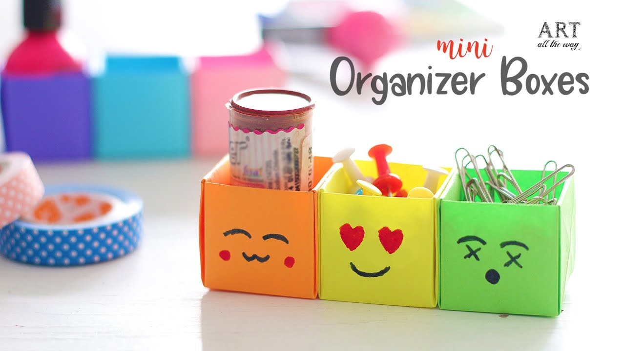 diy adorable organizer box useful ever // 16 compartment for keeping  everything 