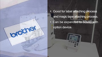 Brother - Air clamp lift & flip/flop label attaching system KE430H-FF