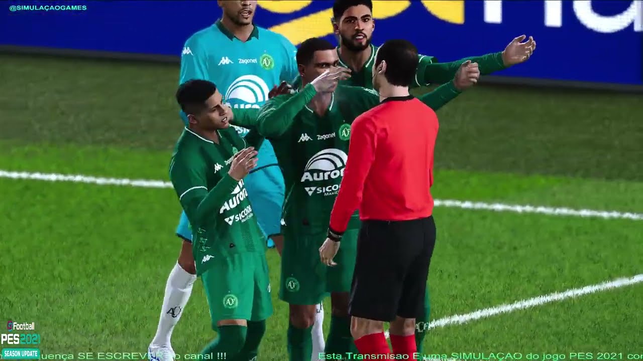 🟡CHAPECOENSE x SANTOS AO VIVO PES 2021 GAMEPLAY 