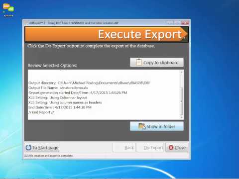 dbfExport™ 2