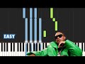 K.O - SETE ft. Young Stunna, Blxckie | EASY PIANO TUTORIAL by SAPiano