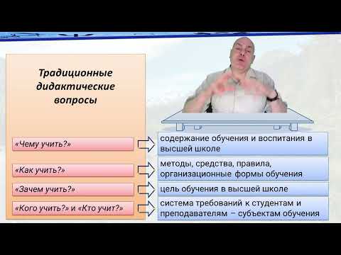 Основы дидактики высшей школы