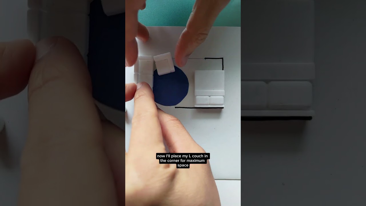 Let's make this large sofa work in this small room!