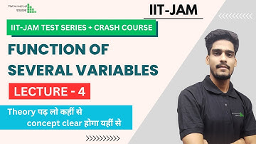 FOSV - LECTURE 4 | IIT JAM CRASH COURSE | WITH MANISH GOKANI | #iitjam #iit #iitjam2024