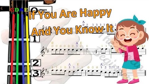 If You are Happy and You Know It | Violin Tutorial | 小提琴入門班 | 如果你很快樂你就拍拍手 | [Level 1]