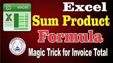 MS Excel SUM PRODUCT Formula in Hindi |Invoice Total| Multiple Array Sum and Multiply in Excel