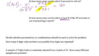 Finite Math - Lesson 8.2