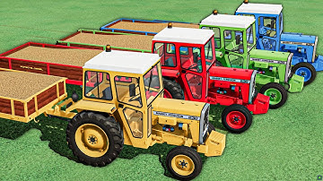 TRANSPORTING Mini  Massey Ferguson Tractors Of Colors Wheat - Farming Simulator 22