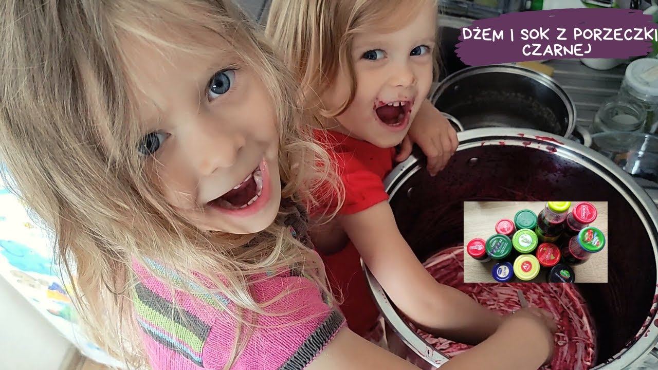 Pyszny dżem i sok z porzeczki czarnej