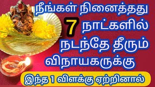 நீங்கள் நினைத்தது 7 நாட்களில் நடந்தே தீரும்.. விநாயகருக்கு இந்த ஒரு விளக்கு ஏற்றினால்../devotional