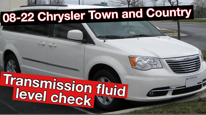 2014 chrysler town and country transmission dipstick