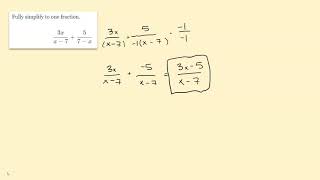 Day 4 Adding Subtracting Rational Expressions & Solving Rational Equations