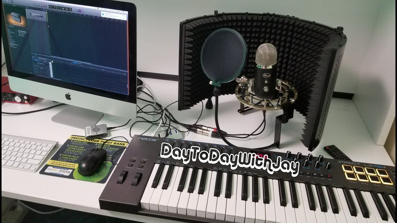 In the studio doing some work on my next production.