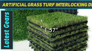 Artificial Grass Turf Interlocking Deck Tiles Set 18 PCS - Review 2023