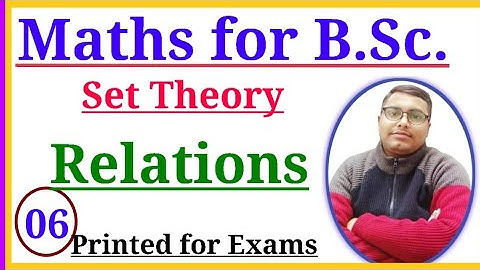 Set theory BSc math | Equivalence relation | BSc part 1 math | BCA math | by r k singh