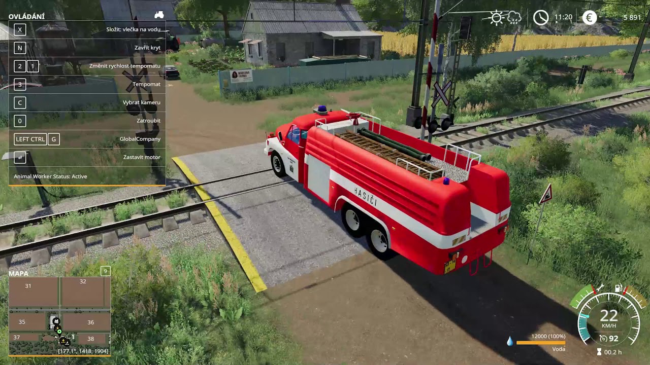 Farming Simulator 19 #08-hasiči zachraňují sad před suchem