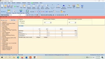 UTS APLIKOM | Soal No 4 Integer Programming Toko ROTIMU