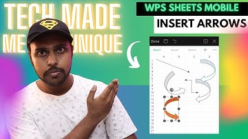 How to insert arrows in wps spreadsheets mobile