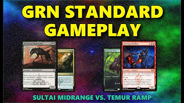 Gameplay 2: Standard Sultai Midrange (GRN) vs. Temur Ramp (RNA) (Featuring Angel)