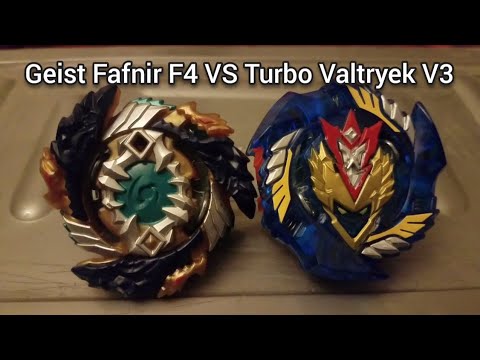 Beyblade Burst battle: Geist Fafnir F4 vs Turbo Valtryek V3