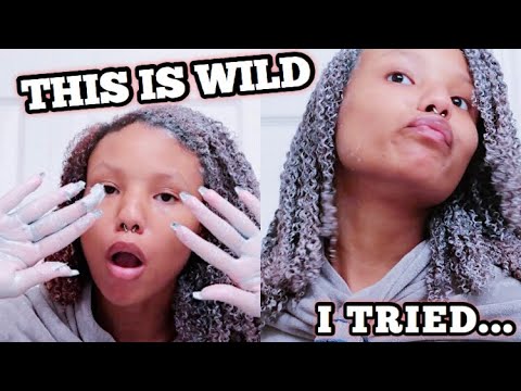 temporary hair dye diy I TRIED COLORED HAIR WAX ON MY NATURAL HAIR AND UHM 😅....