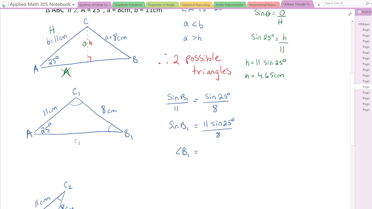 4 3 The Ambiguous Case Of The Sine Law YouTube 4 3 The Ambiguous Case Of The Sine Law YouTube
