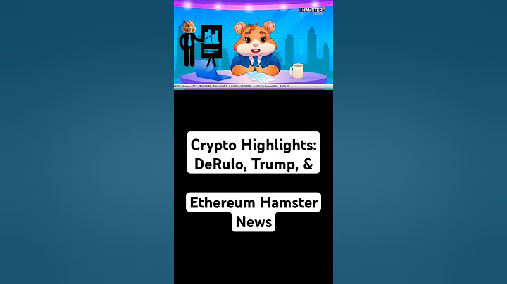 Crypto Highlights: DeRulo, Trump, &Ethereum Hamster News #crypto #bitcoin #twitter #nft #investing