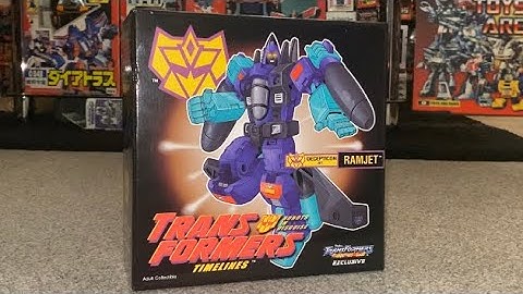 Transformers collectors club exclusive. Timelines G2 Ramjet complete transformation process video