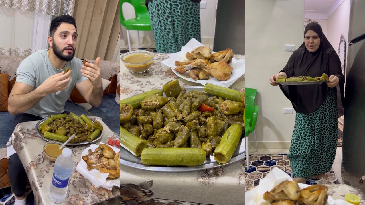 الام المصرية لما تعزم ابنها ع الغدا اليومين دول 😢