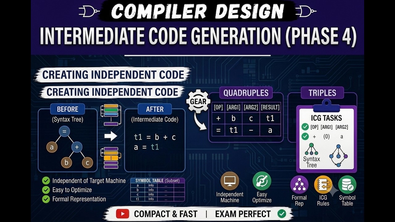 Intermediate Code Generation in Compiler Design | 3 Address Code ...