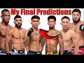 My Final Predictions For UFC Fight Night Mario Bautista Vs Vinicius Oliveira