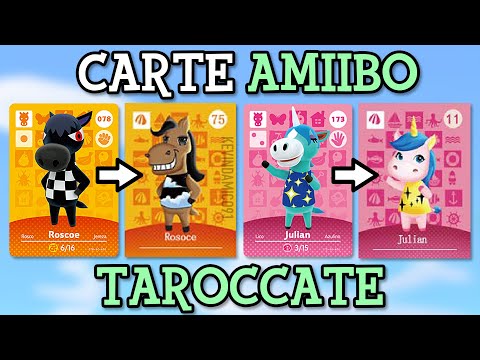 carte amiibo TAROCCATE di Animal Crossing, Cinesate tarocchissime