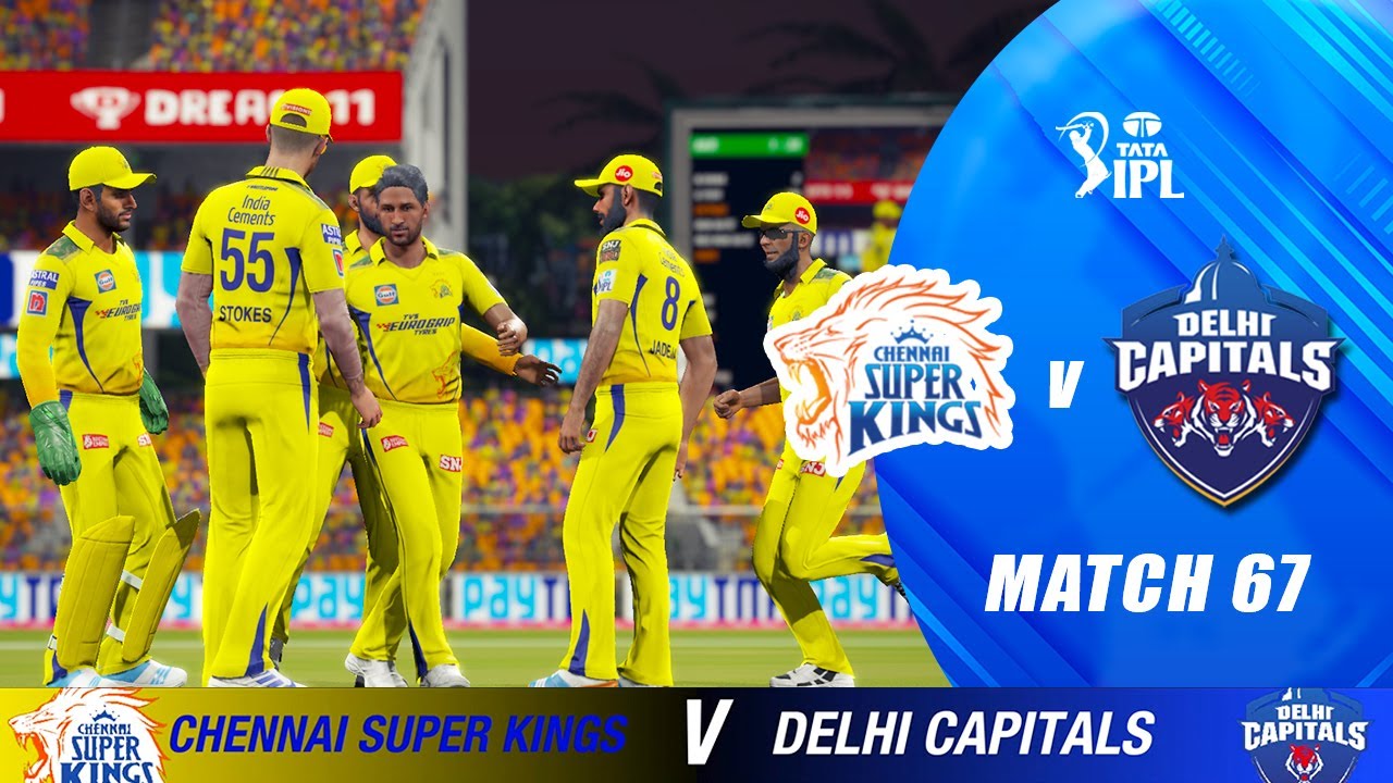 Chennai Super Kings vs Delhi Capitals | Match 67 | IPL 2023 | Cricket 19 PC Gameplay