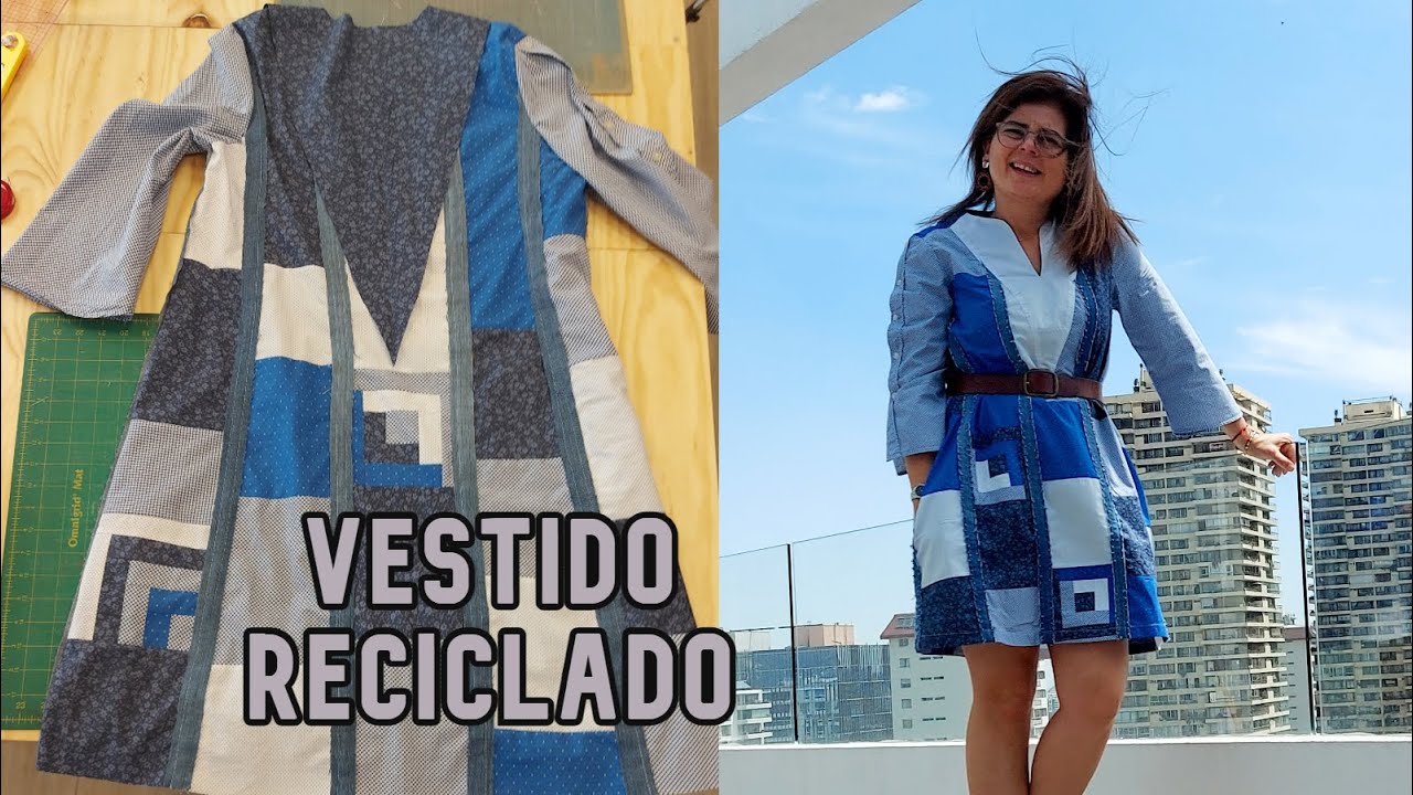 Reciclando telas: vestido | Patchwork | Andrea Miani