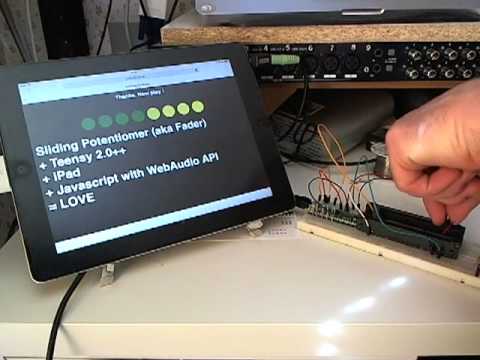 JavaScript BeatFader with Teensy, iPad and Web Audio API