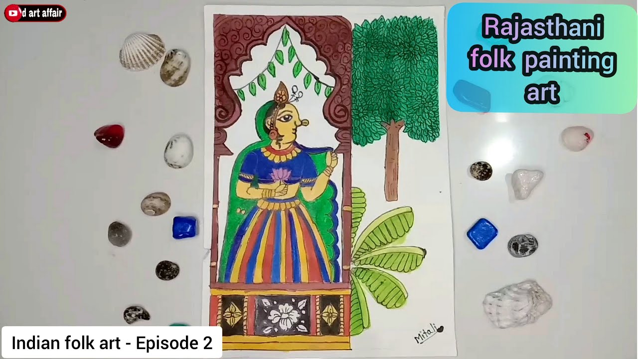 phad painting/rajasthani folk art | indian folk art painting