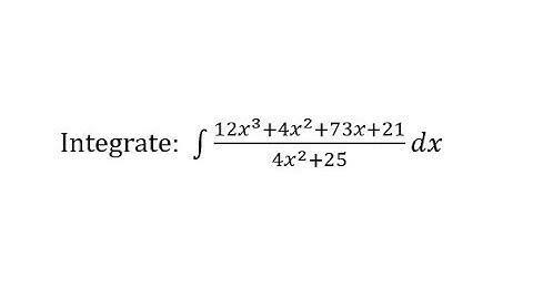 Indefinite Integral Requiring Long Division