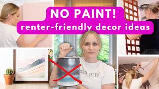 10 NO PAINT BUDGET-FRIENDLY DECOR IDEAS | How to Decorate without Painting | Renter Friendly Tips