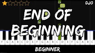 Djo  End Of Beginning  Easy Beginner Piano Tutorial  For 1 Hand