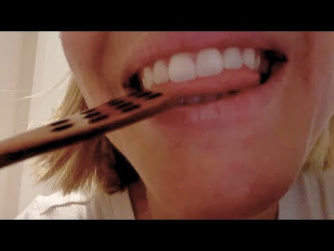 ASMR Super Up Close Mouth Sounds 👄 Honey Spoon & Party Trick