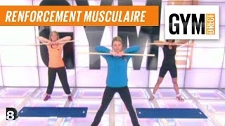 Cours gym : renfort musculaire 2 : Avec un bâton