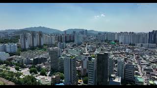 슬로우 금융감독원, 광장아파트, 올림픽대로, 대방역, 대방대림아파트, 서울 영등포구 여의도동 드론영상소스 DJI 0530
