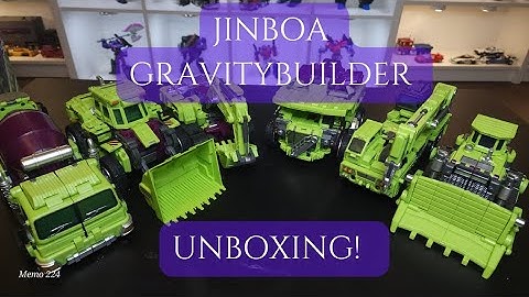 Unboxing Jinbao Oversized Gravity Builder Transformers G1 Devastator Combiner!