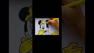 Amazing drawing Minnie Mouse Coloring pages