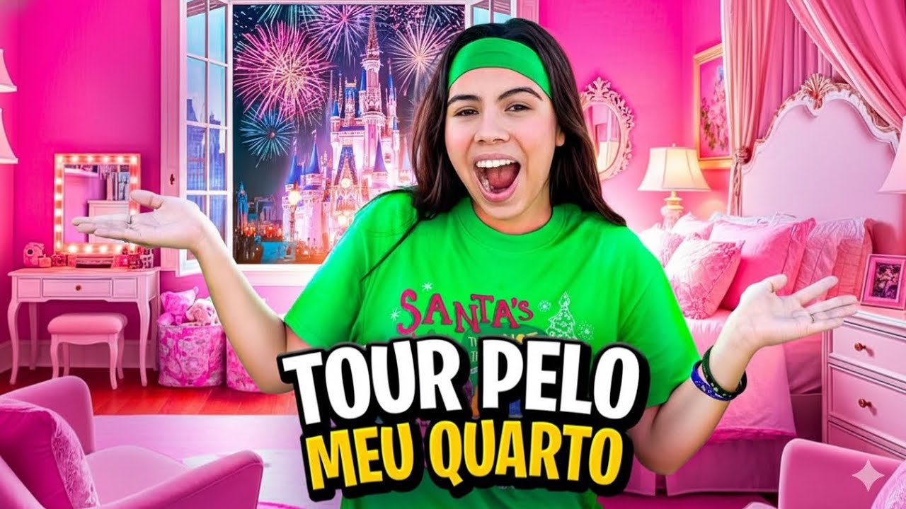 TOUR PELO MEU QUARTO MORANDO NOS EUA *Da para ver os fogos da Disney